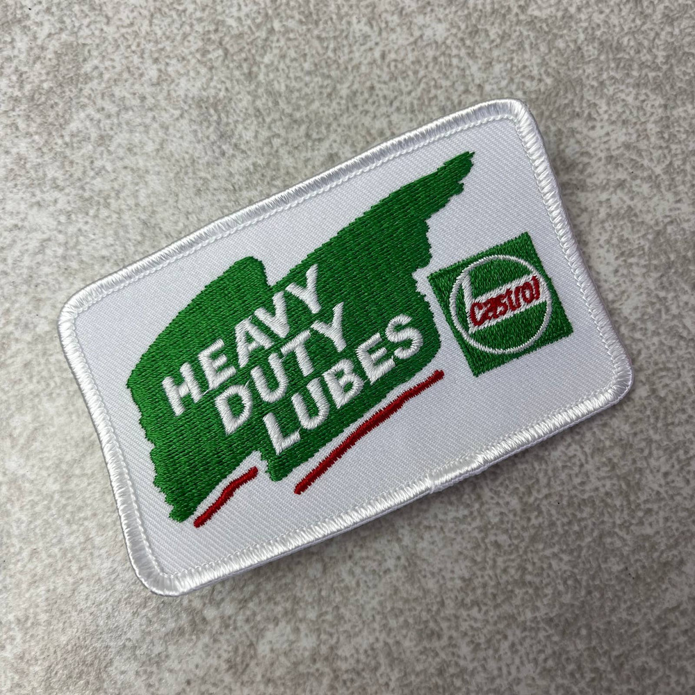 Vintage Castrol Heavy Duty Lubes Patch Embroidered Race Hat Jacket Shirt NOS NEW